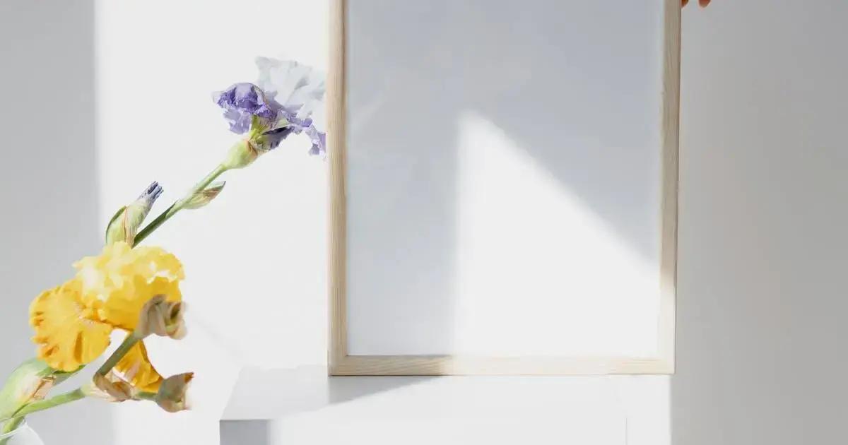 Brass-Framed Danish Picture Light with Integrated Switch enhances spaces